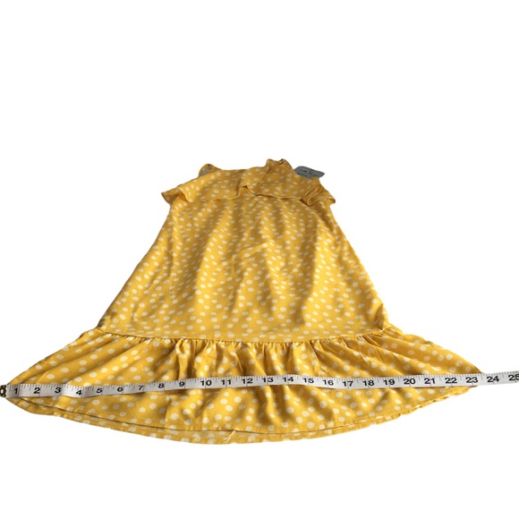 Oakie Dokie Yellow Sun Dress 3T NWT Cute Ruffle on bodice. Ruffle on bottom. - Picture 5 of 10